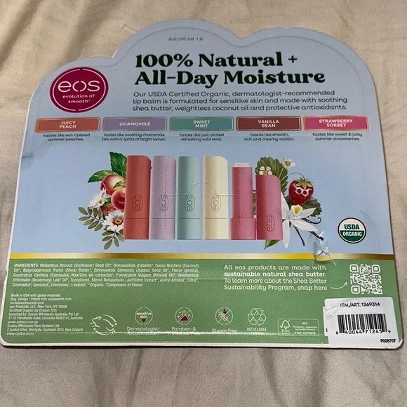 eos 100% Natural organic Lip Balm 9-Pack - Picture 2 of 3